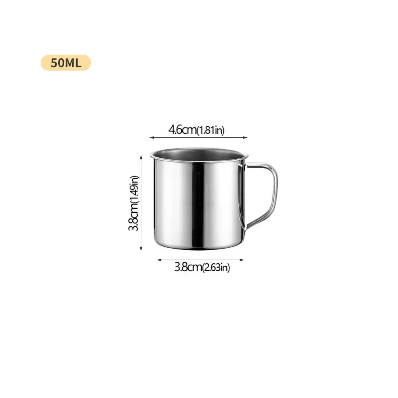 Stainless Steel Cup Portable Coffee Cup Camping Travel Mug Metal Coffee Mug Water Drinking Cup Milk Tea Cup Tumbler Water Mug - Image 10