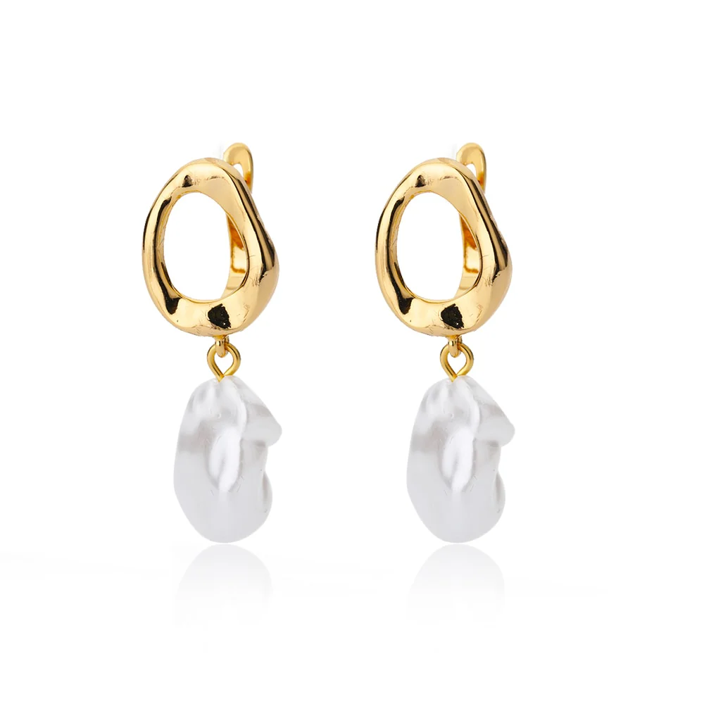 Stainless Steel Hook Earrings For Women Pin Minimalist Chic Baroque Style Elegant Female Jewelry Delicate Earring Gift 2023 - Image 19