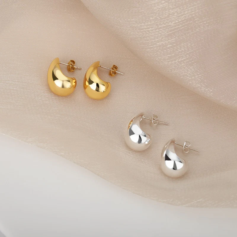 Stainless Steel Hook Earrings For Women Pin Minimalist Chic Baroque Style Elegant Female Jewelry Delicate Earring Gift 2023 - Image 31