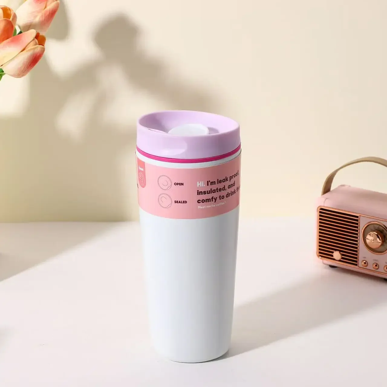 Stainless steel insulated cup, simple and fashionable, suitable for coffee drinking, portable for outdoor use, and can be carrie - Image 10