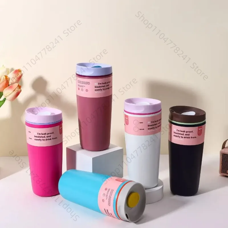 Stainless steel insulated cup, simple and fashionable, suitable for coffee drinking, portable for outdoor use, and can be carrie - Image 2