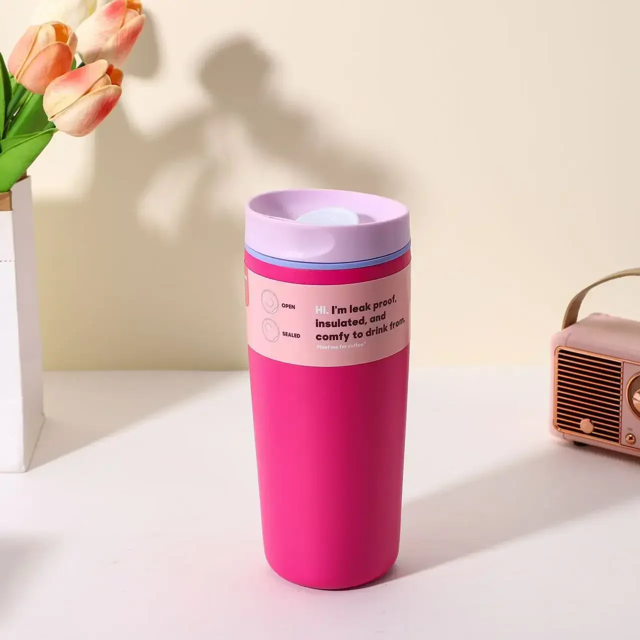 Stainless steel insulated cup, simple and fashionable, suitable for coffee drinking, portable for outdoor use, and can be carrie - Image 8