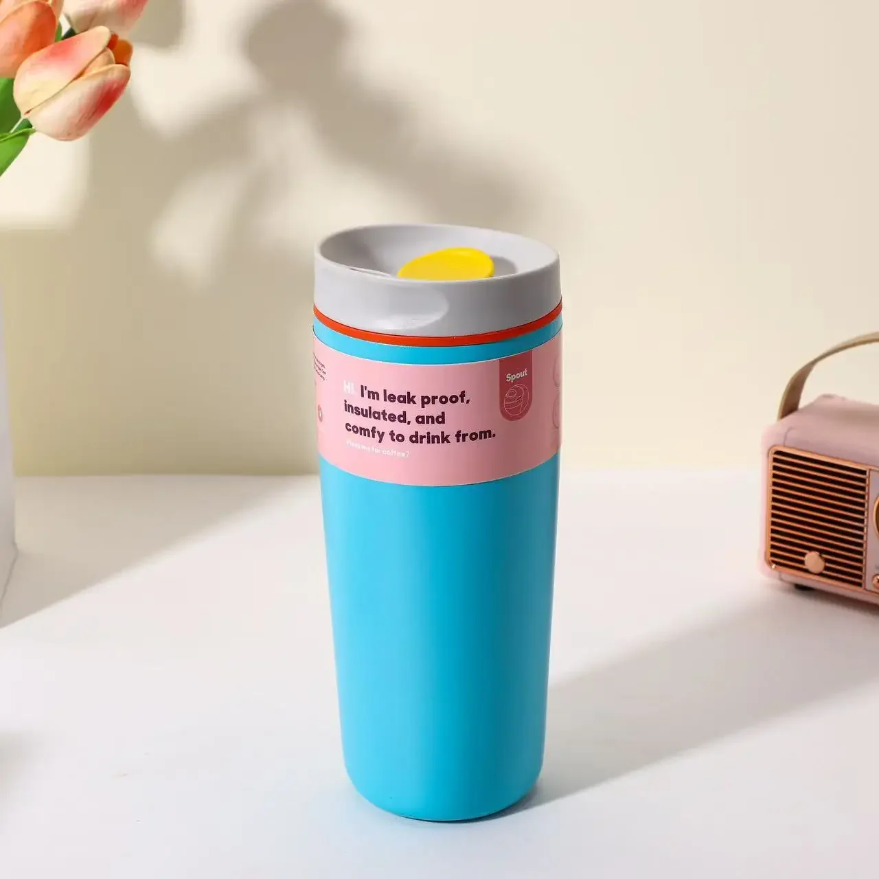 Stainless steel insulated cup, simple and fashionable, suitable for coffee drinking, portable for outdoor use, and can be carrie - Image 9
