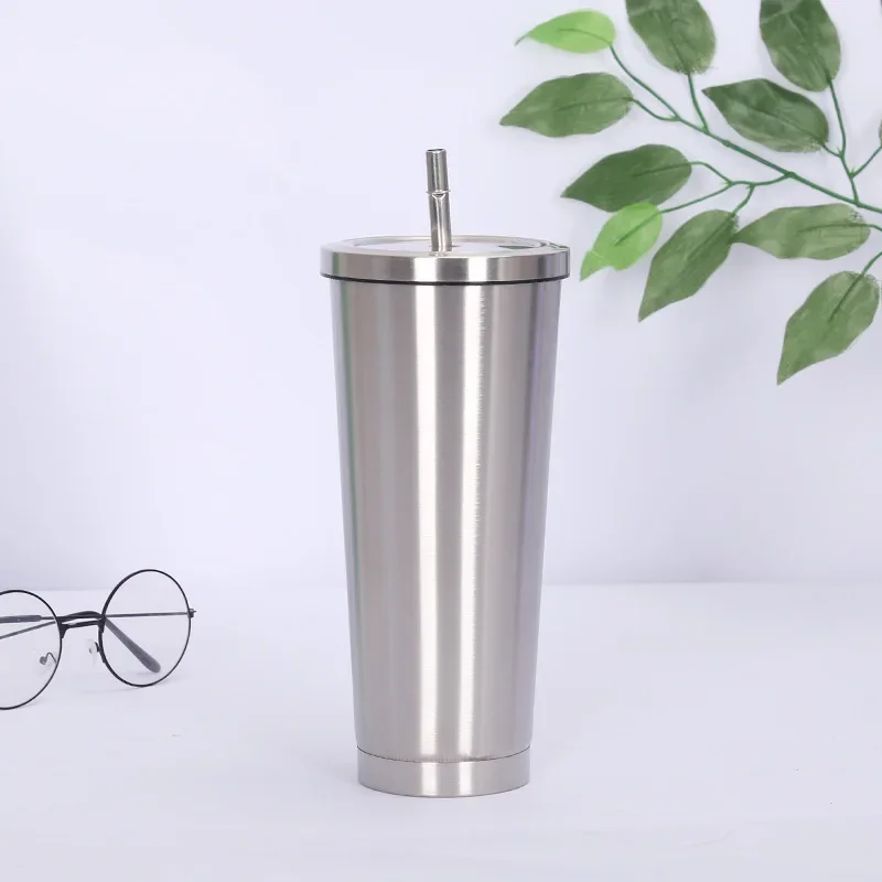 Stainless Steel Insulated Vacuum Drinking Cup with Tumbler Lid and Straw, 500/750ml Beer Mug, Tea Mug, Travel Cup - Image 9