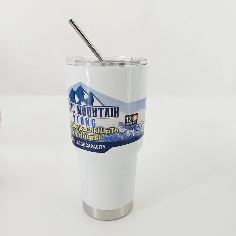 Stainless Steel Large Capacity Thermos Bottle Ice Cube Cup Portable Car Water Bottle Women Men Outdoor Cold Beer Cup Straw Mug - Image 10