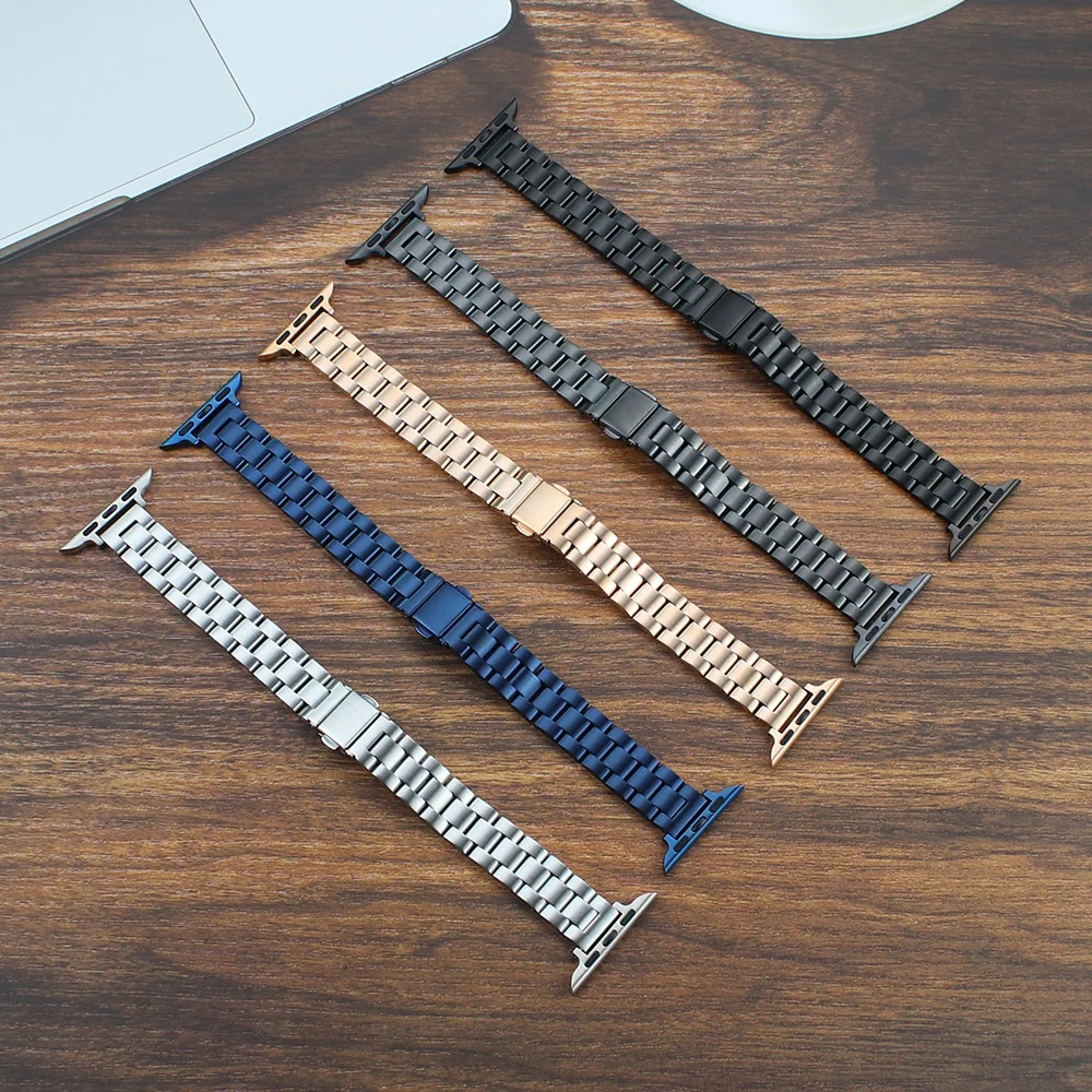 Stainless Steel Link Bracelet for Apple Watch Band 6 7 8 SE 40mm 41mm 44mm 45mm 49mm Women Slim Strap for iWatch 5 4 Accessories - Image 13