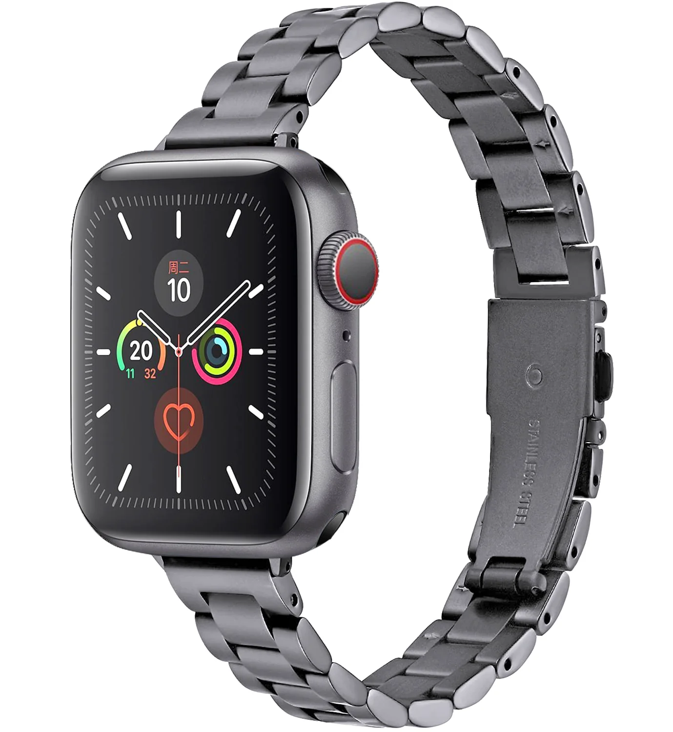 Stainless Steel Link Bracelet for Apple Watch Band 6 7 8 SE 40mm 41mm 44mm 45mm 49mm Women Slim Strap for iWatch 5 4 Accessories - Image 2