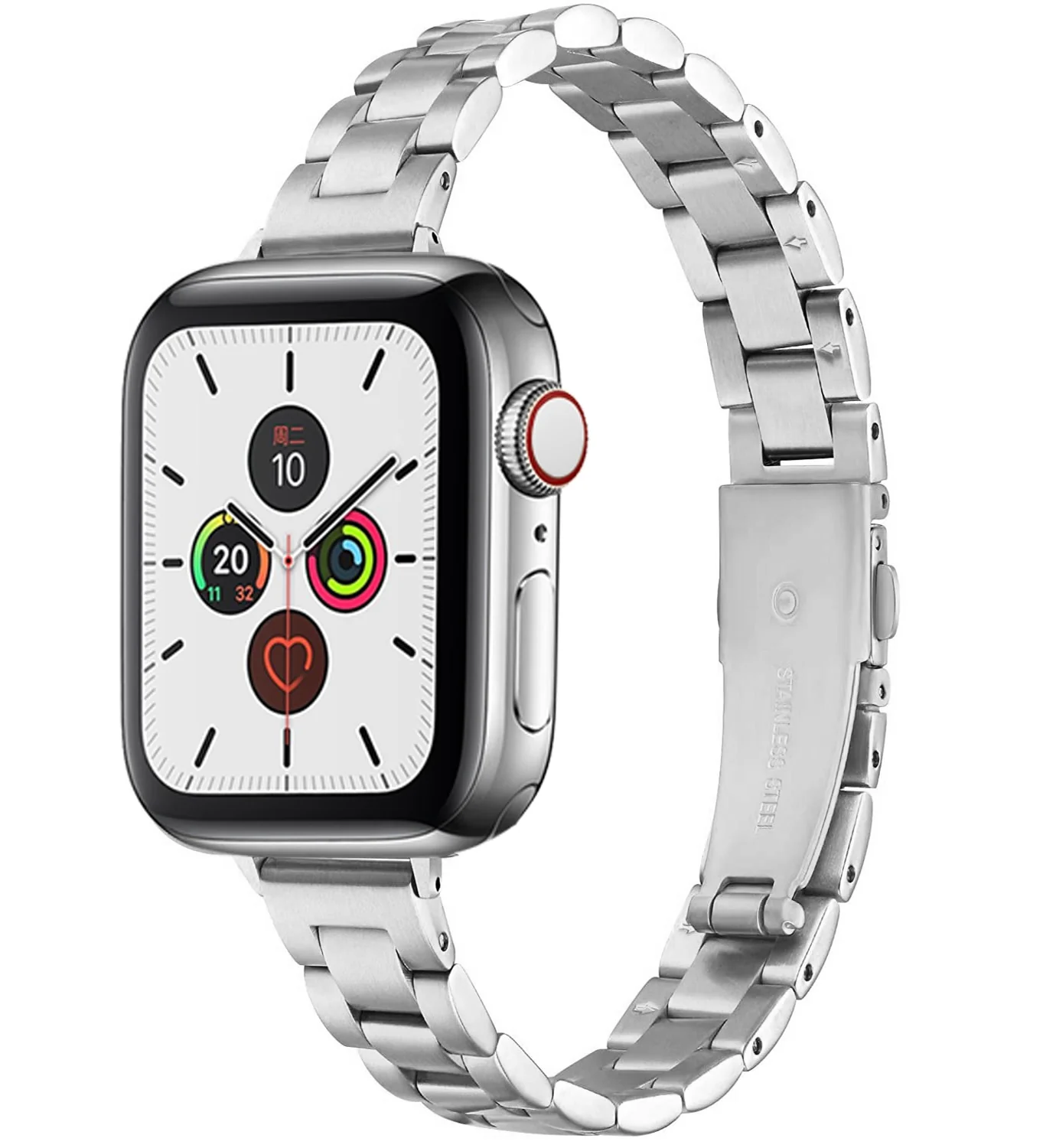 Stainless Steel Link Bracelet for Apple Watch Band 6 7 8 SE 40mm 41mm 44mm 45mm 49mm Women Slim Strap for iWatch 5 4 Accessories - Image 8