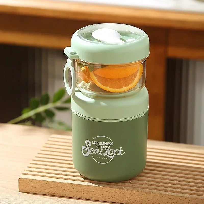 Stainless Steel Soup Cup Breakfast Oat Cups Students Office Workers Portable Milk Fruit Salad Cup Sealed Thermos Container - Image 7