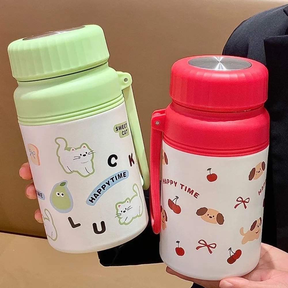 Stainless Steel Student Thermal Cup Double Wall 1000ml Insulated Cup with Filter Net Large Capacity Sports Bottle Gift - Image 4
