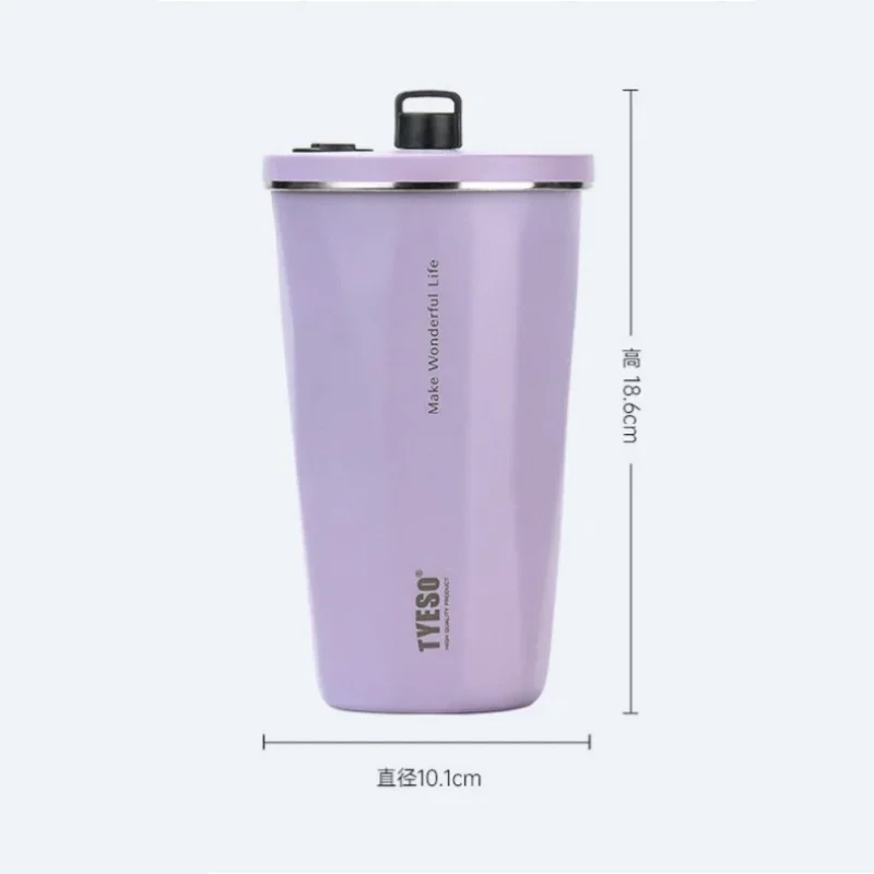 Stainless Steel Vacuum Insulated Coffee Mugs with Straw and Silicone Rope Portable Large Capacity Ice Bar Thermal Water Cup - Image 5