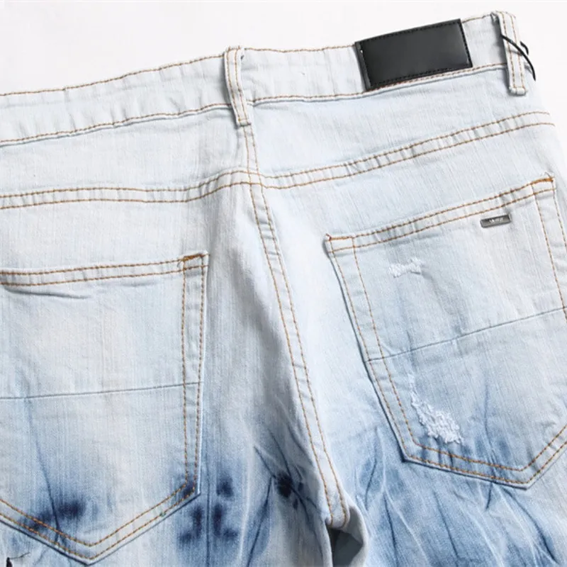 Star Embroidery Ripped Jeans Y2k Men’s Jeans High Street Punk Style Streetwear Pants for Man Slim Stretch Pencil Pantalones Ropa - Image 5