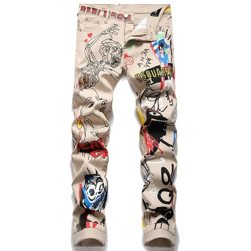 Star Embroidery Ripped Jeans Y2k Men’s Jeans High Street Punk Style Streetwear Pants for Man Slim Stretch Pencil Pantalones Ropa - Image 8