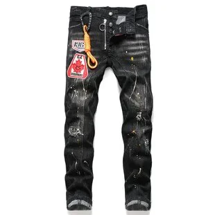 Star Embroidery Ripped Jeans Y2k Men’s Jeans High Street Punk Style Streetwear Pants for Man Slim Stretch Pencil Pantalones Ropa - Image 9