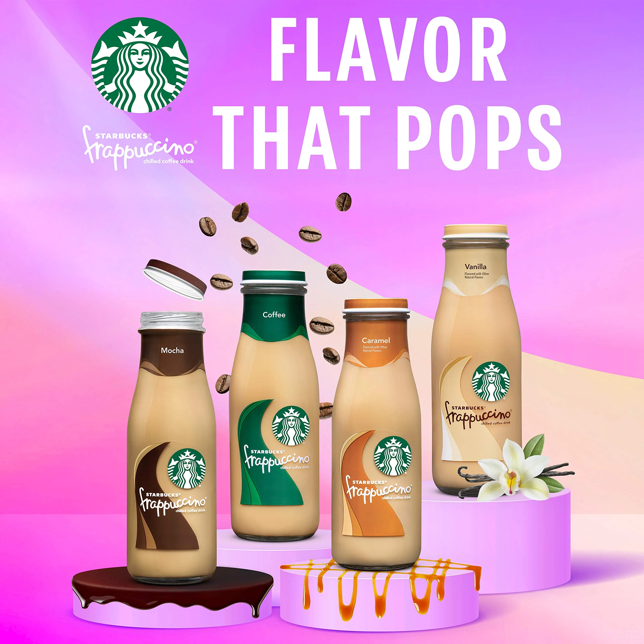 Starbucks Frappuccino Coffee Drink, Coffee, 13.7 fl oz Bottles (12 Pack) - Image 4