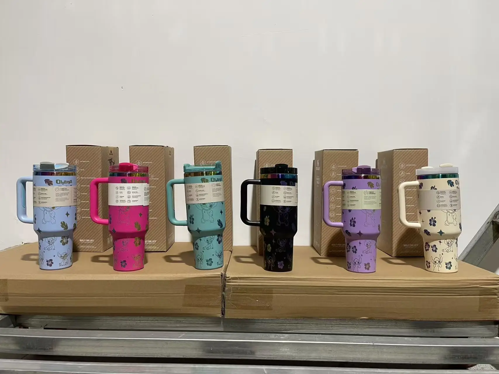 Stitch 40OZ stainless steel insulated cup 304 stainless steel insulated vacuum insulated car cup outdoor sports large capacity - Image 5