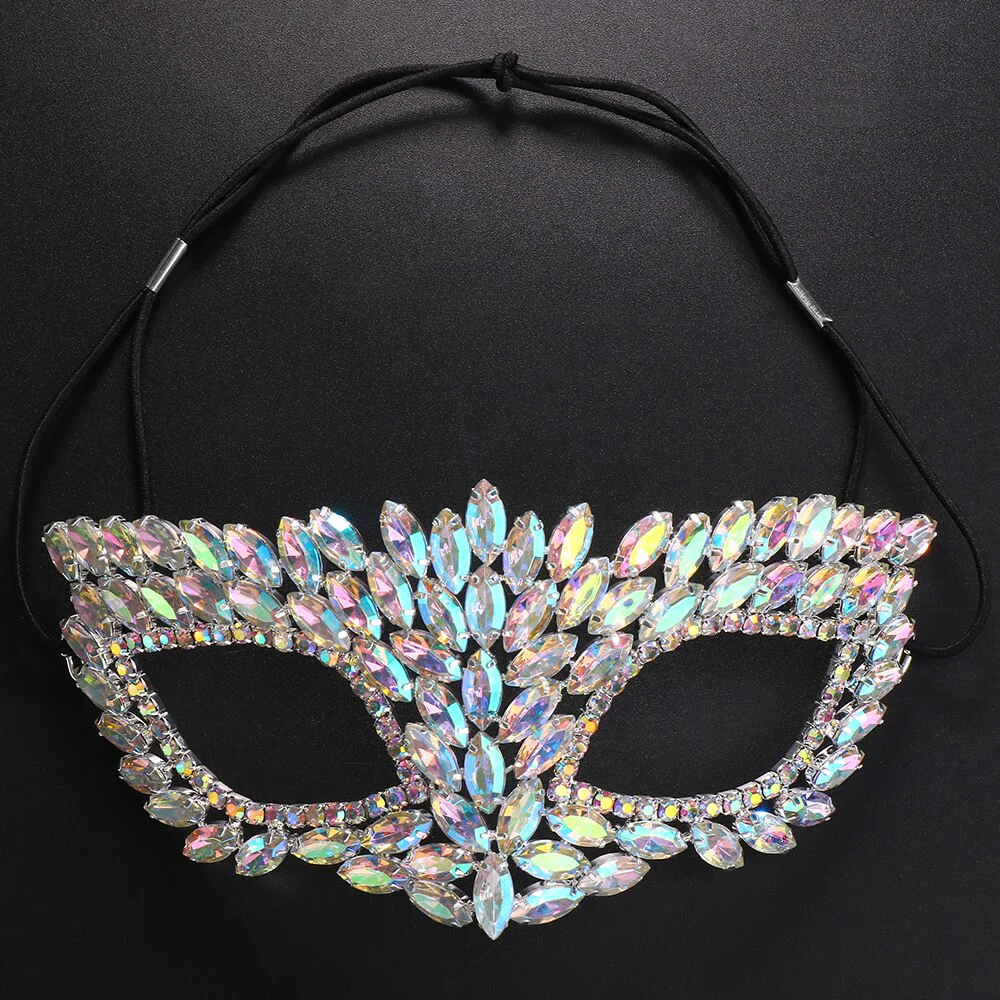 Stonefans Masquerade Mask for Crystal Venetian Party Decor Mardi Gras Sexy Masks Costume Accessory for Women Halloween Fashion - Image 3