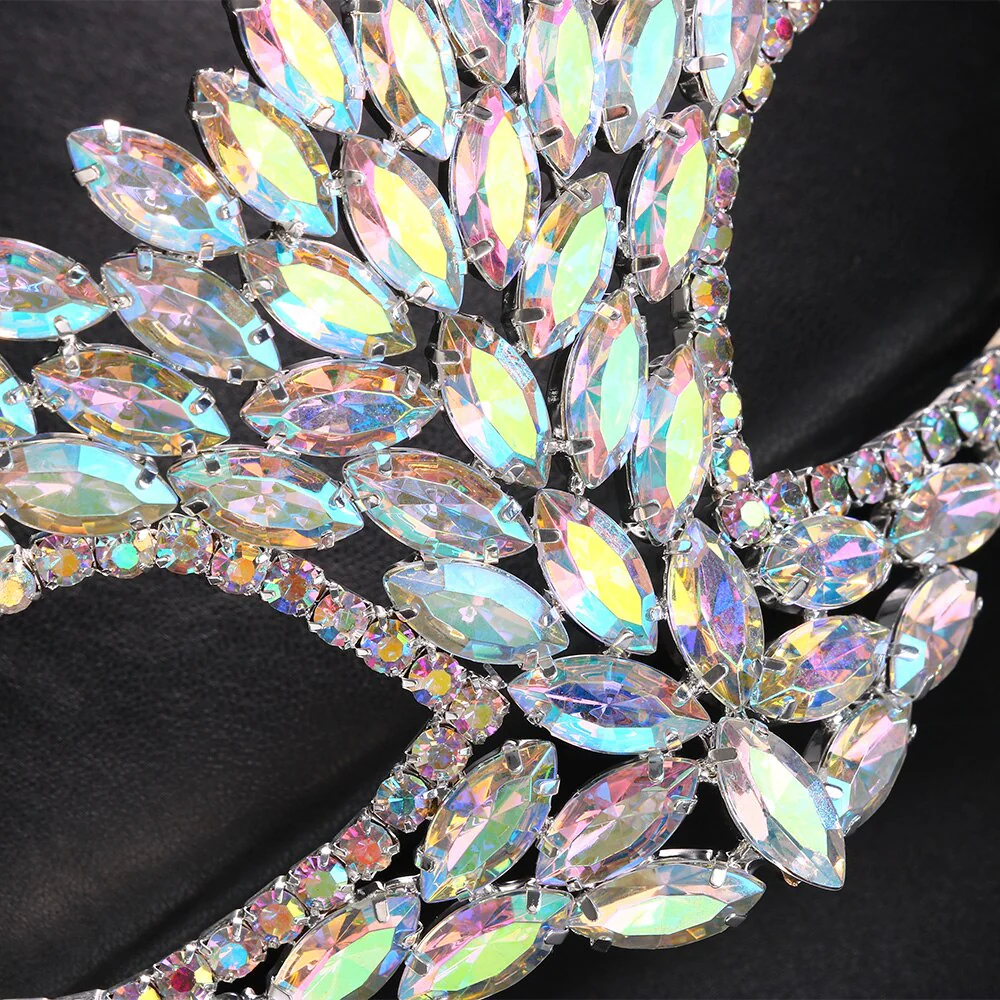 Stonefans Masquerade Mask for Crystal Venetian Party Decor Mardi Gras Sexy Masks Costume Accessory for Women Halloween Fashion - Image 5