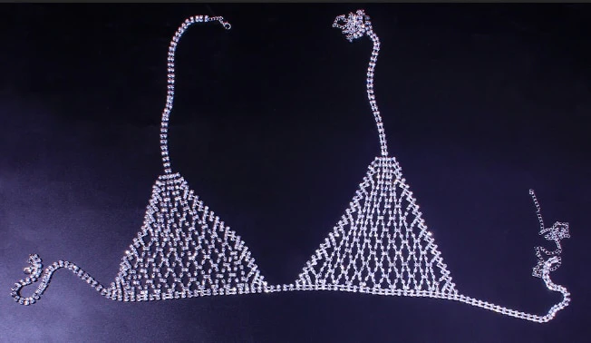 Stonefans Sexy Mesh Crystal Underwear Jewelry for Women Set Panties Bling Rhinestone Bikini Body Chain Harness Belt Party Gift - Image 11