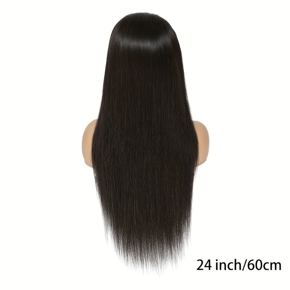 Straight Lace Closure Wig Human Hair Wigs For Women Glueless Wigs Ready To Wear Human Hair Wig 5x5 Transparent Lace Pre Cut Pre Plucked 34 Inch 180% - Image 11