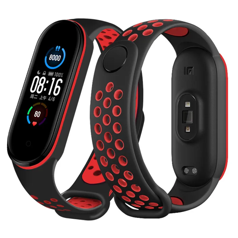 Strap for Mi band 6 7 Bracelet Sport Silicone Miband4 miband 5 Wrist correa Replacement Wristband for xiaomi Mi band 4 3 5 6 7 - Image 2