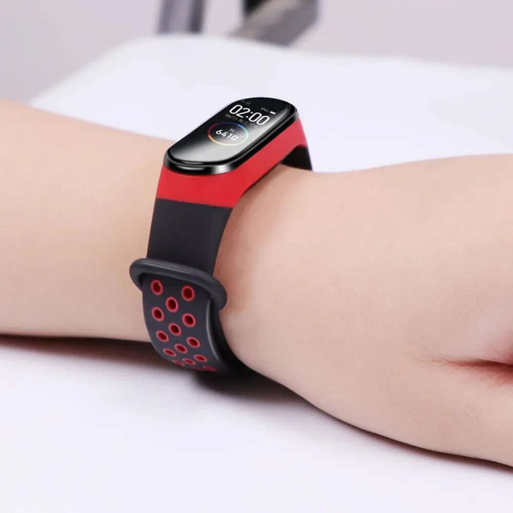 Strap for Mi band 6 7 Bracelet Sport Silicone Miband4 miband 5 Wrist correa Replacement Wristband for xiaomi Mi band 4 3 5 6 7 - Image 4