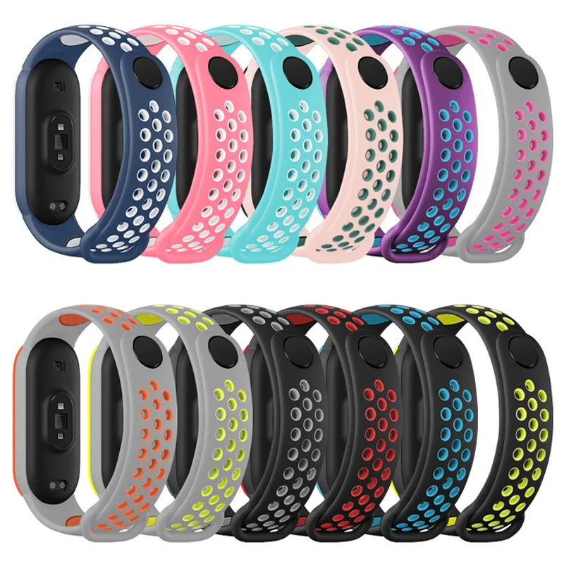 Strap for Mi band 6 7 Bracelet Sport Silicone Miband4 miband 5 Wrist correa Replacement Wristband for xiaomi Mi band 4 3 5 6 7 - Image 6