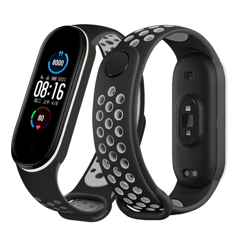 Strap for Mi band 6 7 Bracelet Sport Silicone Miband4 miband 5 Wrist correa Replacement Wristband for xiaomi Mi band 4 3 5 6 7 - Image 9