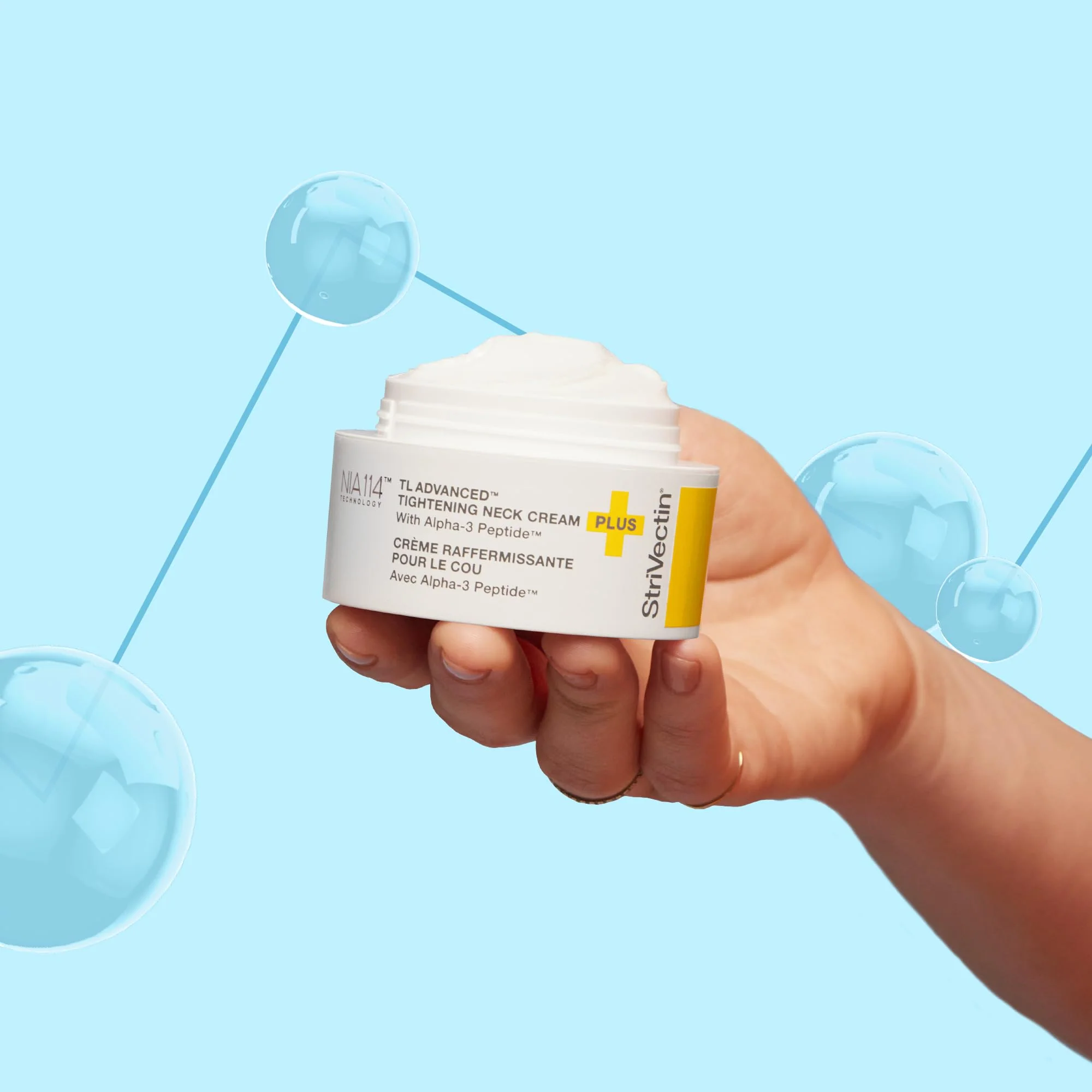 StriVectin TL Advanced™ Tightening Neck Cream PLUS, 25 oz for Tightening and Firming Neck & Décolleté Lines, Visibly Reducing Sagging and Crepey Skin for Smooth Healthy Looking Skin - Image 2