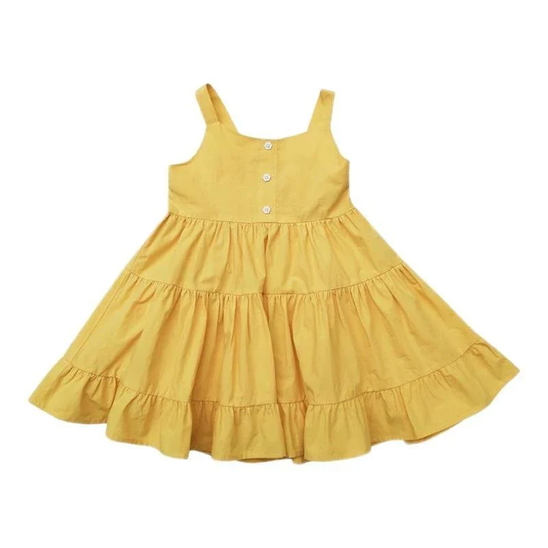 Stylish Summer Children's Casual Thin Vest Slip Dress - Image 5