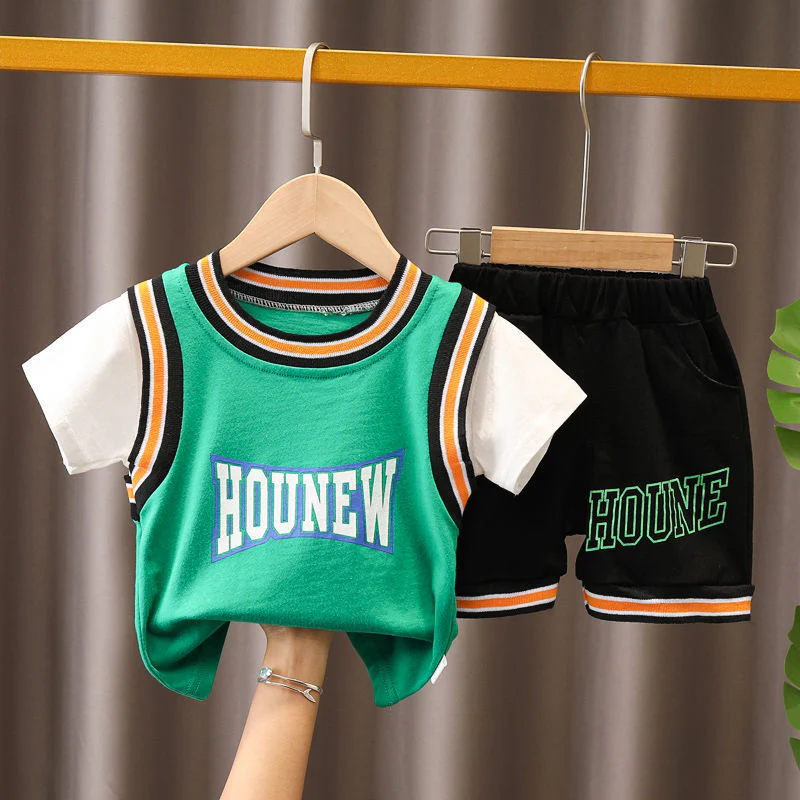 Summer Baby Boy Clothing Sets Fashion Bear Embroidery Short Sleeve T-shirt+Shorts Children 2Pcs Suit 1-5Y Girl Kids Sports Set - Image 12