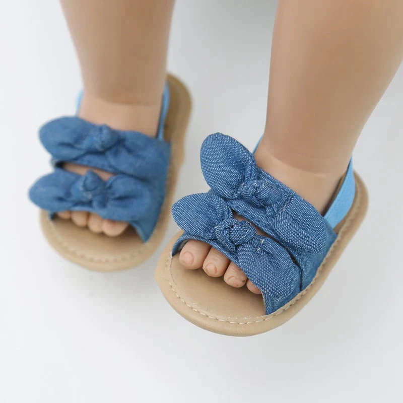 Summer Baby Girls Sandal Cute Bow Striped Breathable Anti-Slip Shoes Sandals Toddler Soft Soled Shoes 0-18 Months13 - Image 11