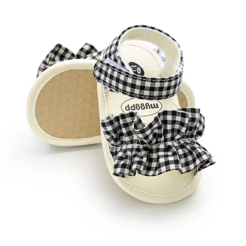 Summer Baby Girls Sandal Cute Bow Striped Breathable Anti-Slip Shoes Sandals Toddler Soft Soled Shoes 0-18 Months13 - Image 3