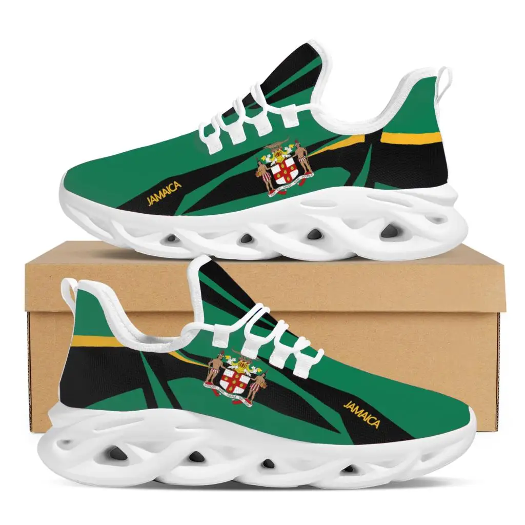 Summer Comfortable Mesh Sneakers Creative Jamaica Flag Design Women Running Shoes Student Hiking Walking Shoes Gift Footwear