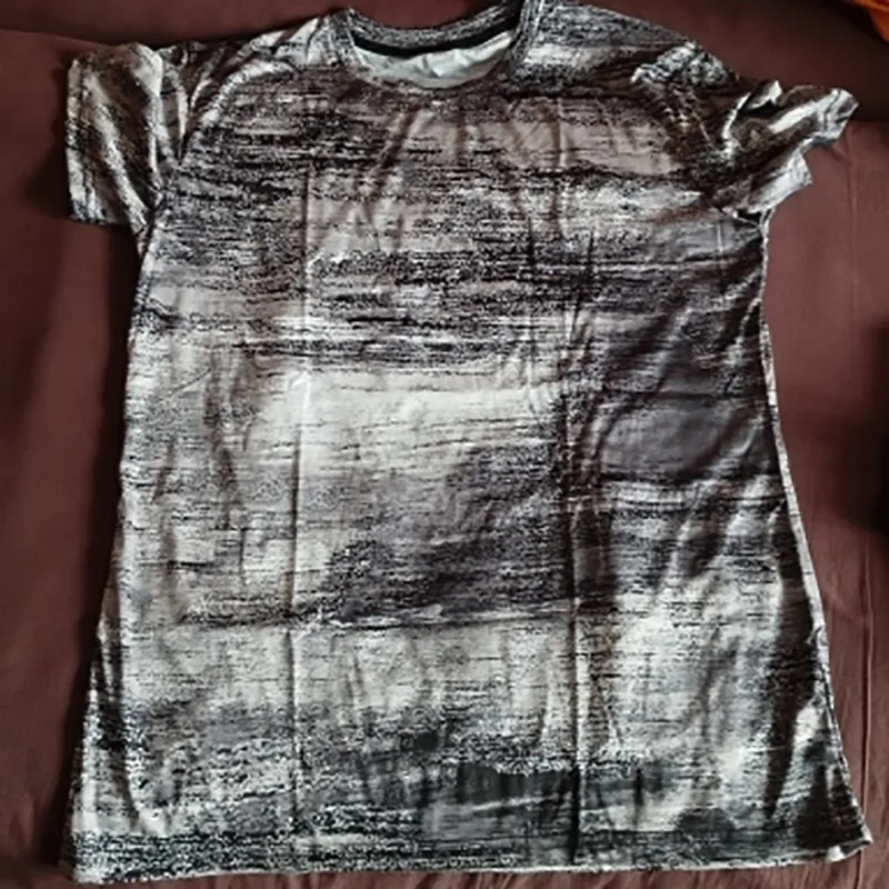 Summer Graffiti 3D Print Men's T Shirts Streetwear Polyester Crew Neck Short Sleeved Tops Casual Loose T-Shirts Men Clothing 6XL - Image 6