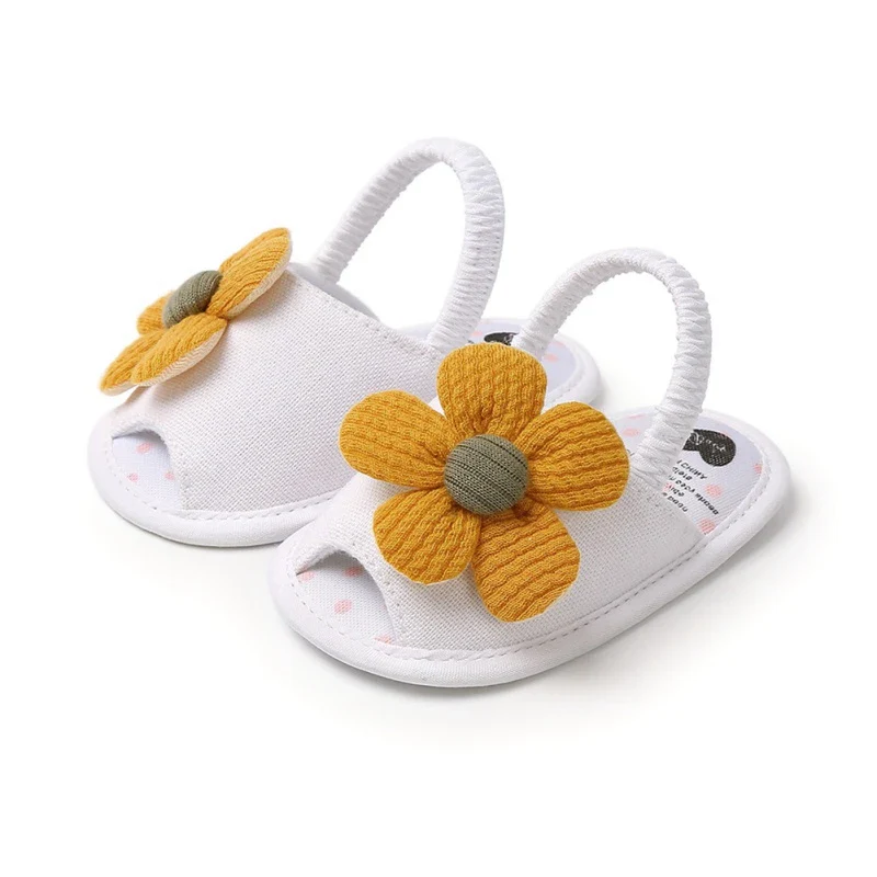 Summer Infant Baby Shoes Girl Flats Sandals Soft Sole Anti-Slip Flower Pure Crib Shoes Newborn First Walker Hot Sale - Image 10