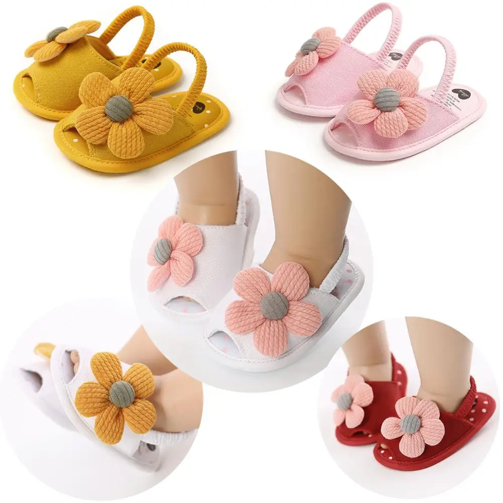 Summer Infant Baby Shoes Girl Flats Sandals Soft Sole Anti-Slip Flower Pure Crib Shoes Newborn First Walker Hot Sale - Image 11