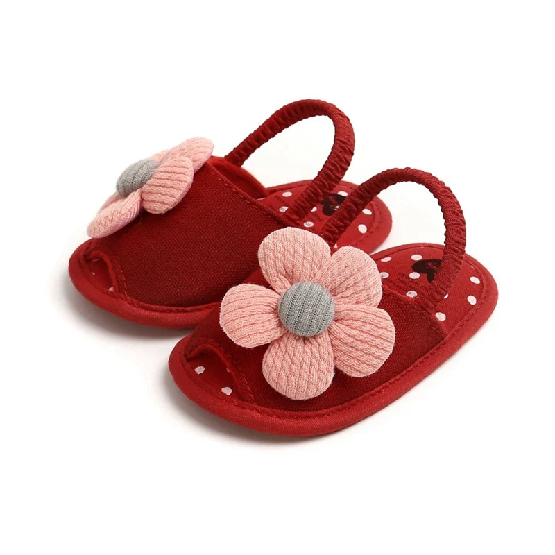 Summer Infant Baby Shoes Girl Flats Sandals Soft Sole Anti-Slip Flower Pure Crib Shoes Newborn First Walker Hot Sale - Image 12