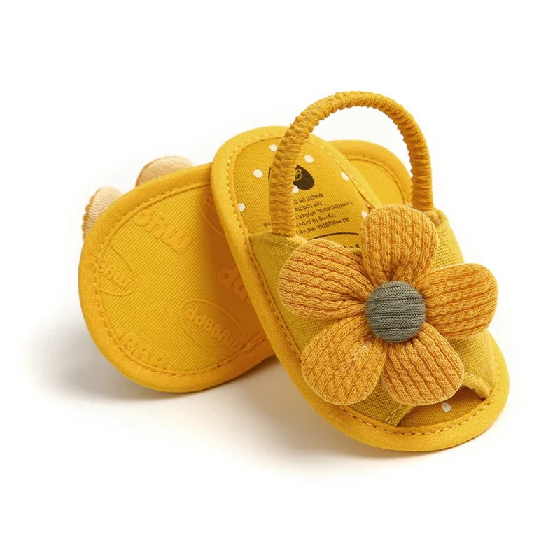 Summer Infant Baby Shoes Girl Flats Sandals Soft Sole Anti-Slip Flower Pure Crib Shoes Newborn First Walker Hot Sale - Image 8