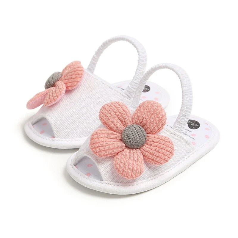 Summer Infant Baby Shoes Girl Flats Sandals Soft Sole Anti-Slip Flower Pure Crib Shoes Newborn First Walker Hot Sale - Image 9