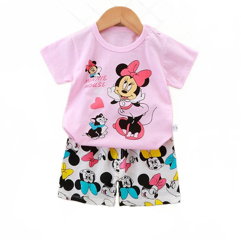 Summer Infant Newborn Short Sleeves girls Clothes Suits Tops + Pants Baby Toddler girls Clothing Sets Kids Children Girl Outfits - Image 7