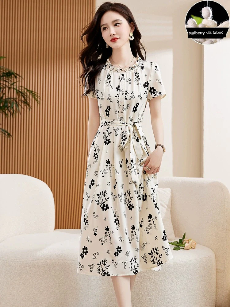 Summer International Hangzhou Silk Dress - Image 2