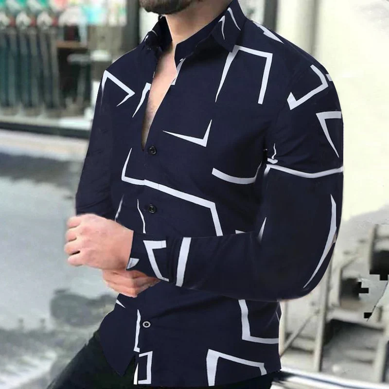 Summer Men's Shirt Long Sleeve S-4XL Fashion HD 3D Printed Lapel Single Breasted Cardigan Hawaiian Casual Men's Shirt 2023 - Image 7