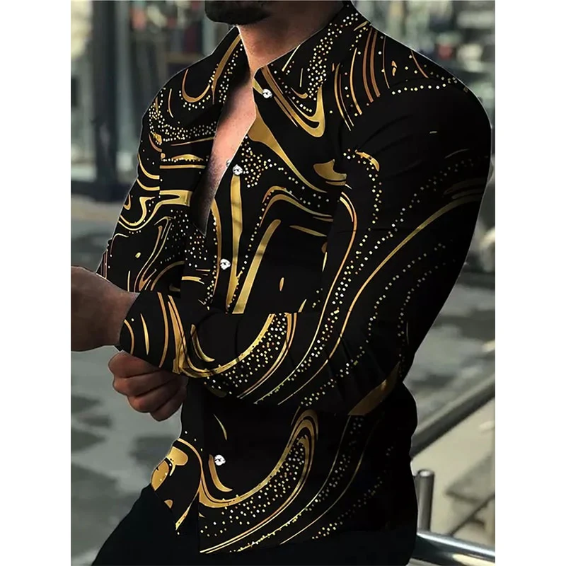Summer Men's Shirt Long Sleeve S-4XL Fashion HD 3D Printed Lapel Single Breasted Cardigan Hawaiian Casual Men's Shirt 2023 - Image 9