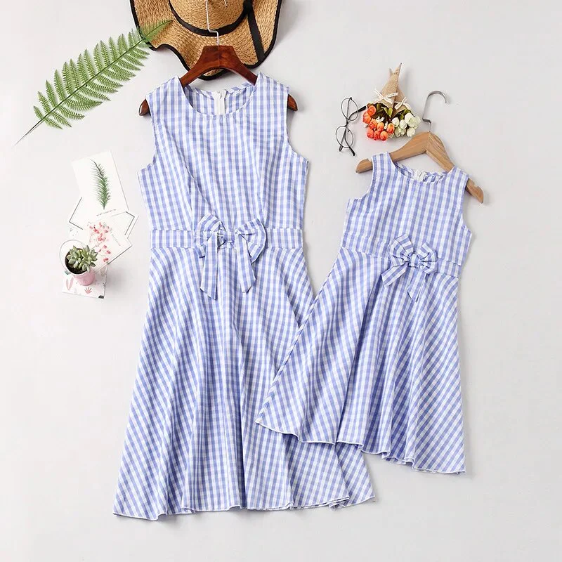 summer Mommy and me family matching mother daughter dresses clothes  mom dress kids child outfits mum sister - Image 7