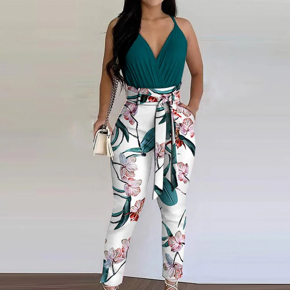 Summer Romper Women Jumpsuit High Waist Sleeveless One-pieces Playsuits Women Bodysuit Rompers - Image 5