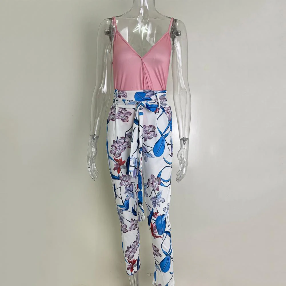 Summer Romper Women Jumpsuit High Waist Sleeveless One-pieces Playsuits Women Bodysuit Rompers - Image 6