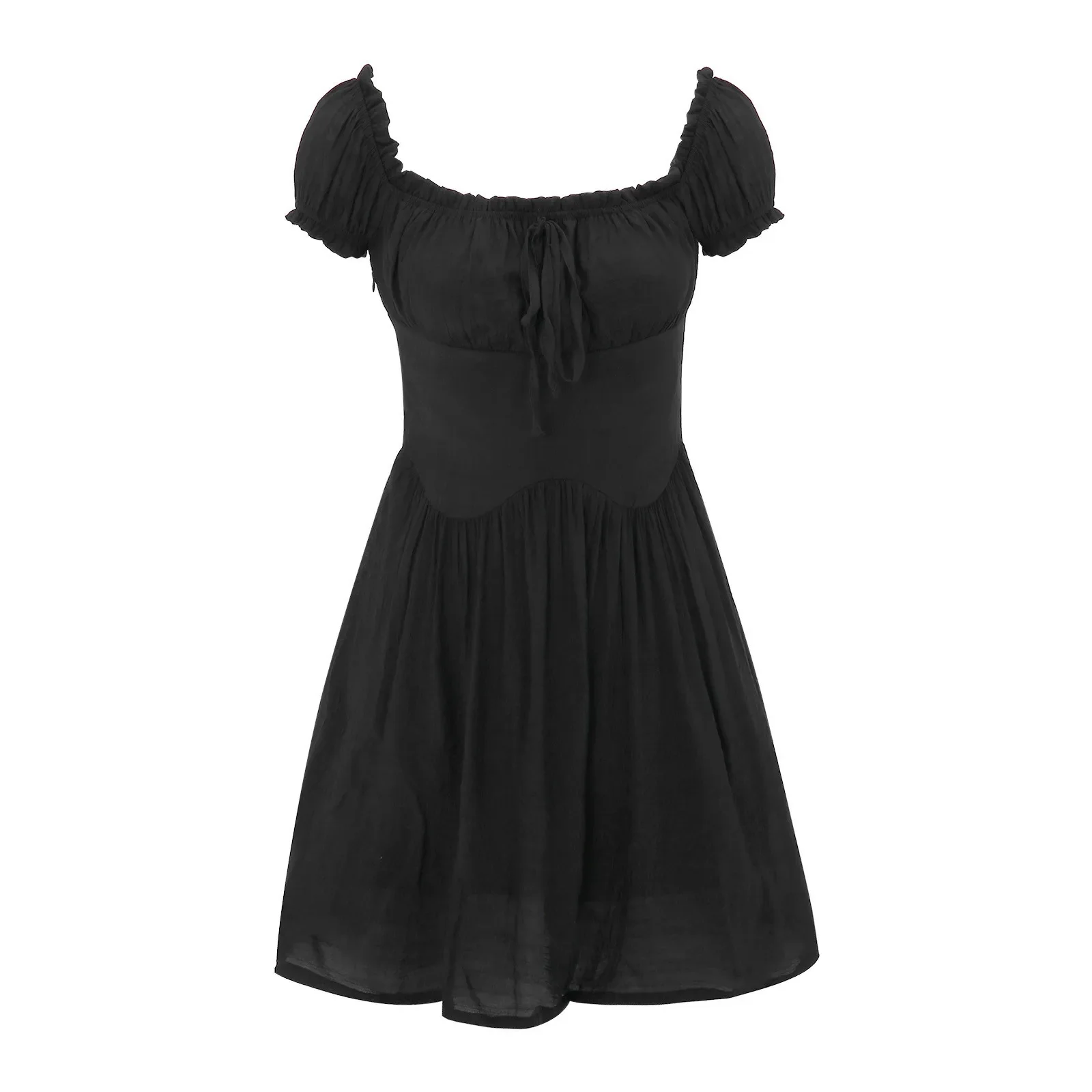 Summer Sexy  Off Shoulder Bodycon Mini Dress Women HiGH Waist Casual Square Neck Tight Dress Bodycon Club Party Dress Robe - Image 7