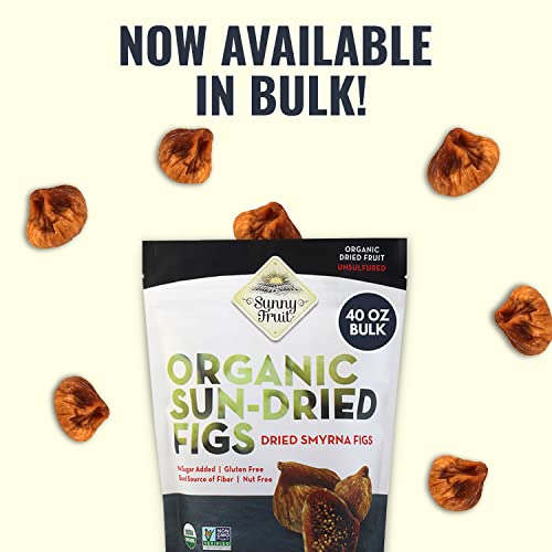 Sunny Fruit Organic Turkish Dried Figs, 2.5 Pound Bulk Bag | Healthy, Sweet Snack | ORGANIC, NON-GMO, VEGAN, HALAL, KOSHER, NO PRESERVATIVES, NO SUGAR ADDED - Image 3