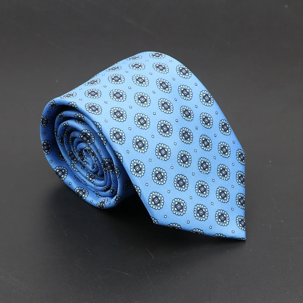 Super Soft Bohemian Silk Ties Men's Fashion 7.5cm Necktie For Men Wedding Business Meeting Gravata Colorful Novelty Printing Tie - Image 12